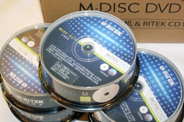 錸德推出RITEK M-DISC DVD新品號稱可保存千年