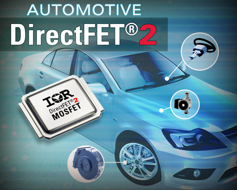 IR推AUIRF8736M2車用DirectFET2功率MOSFET