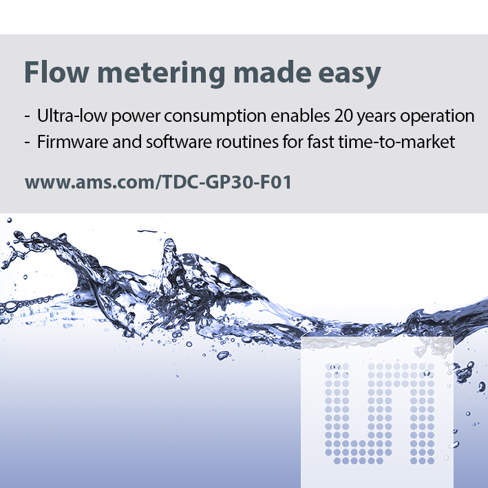 艾邁斯推出水計(jì)量完整單芯片硬件及軟件方案