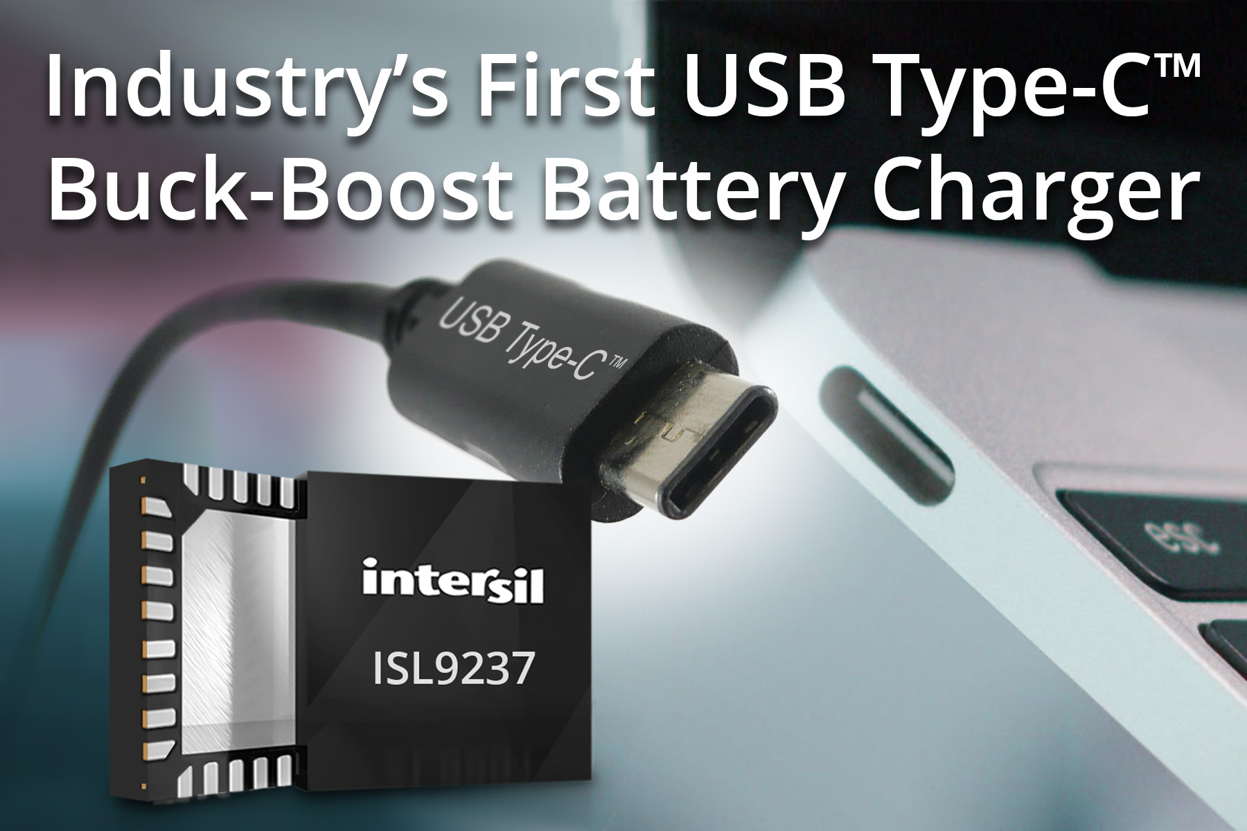 Intersil推出單芯片USB-C升壓-降壓電池充電器