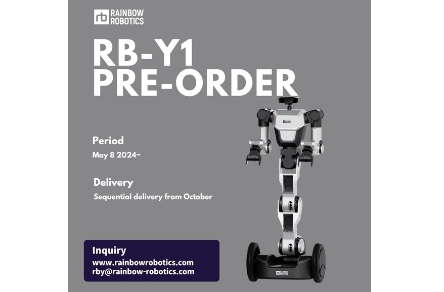 Rainbow Robotics开启移动双臂机器人RB-Y1预售，售价80000美元