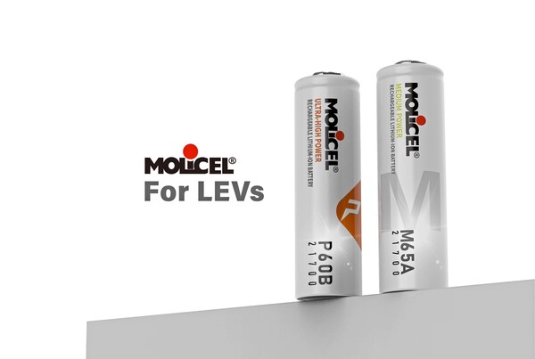 Molicel推出INR-21700-M65A和INR-21700-P60B电池